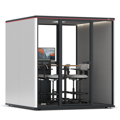 Omni Six - Counter Meeting Table (+ Monitor Stand)