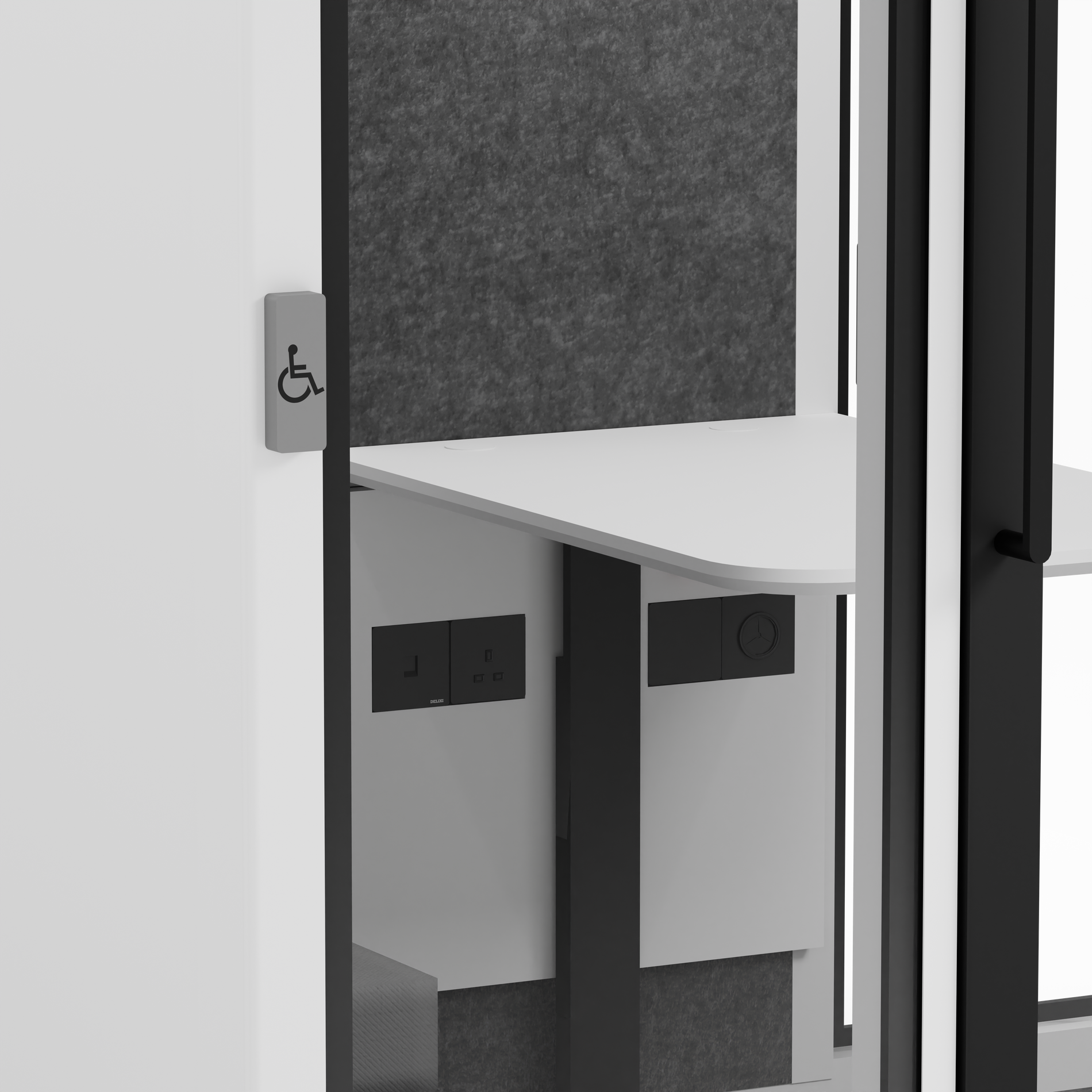 Cabina de Reuniones Acceso - XL White / '+2 Sillas de oficina