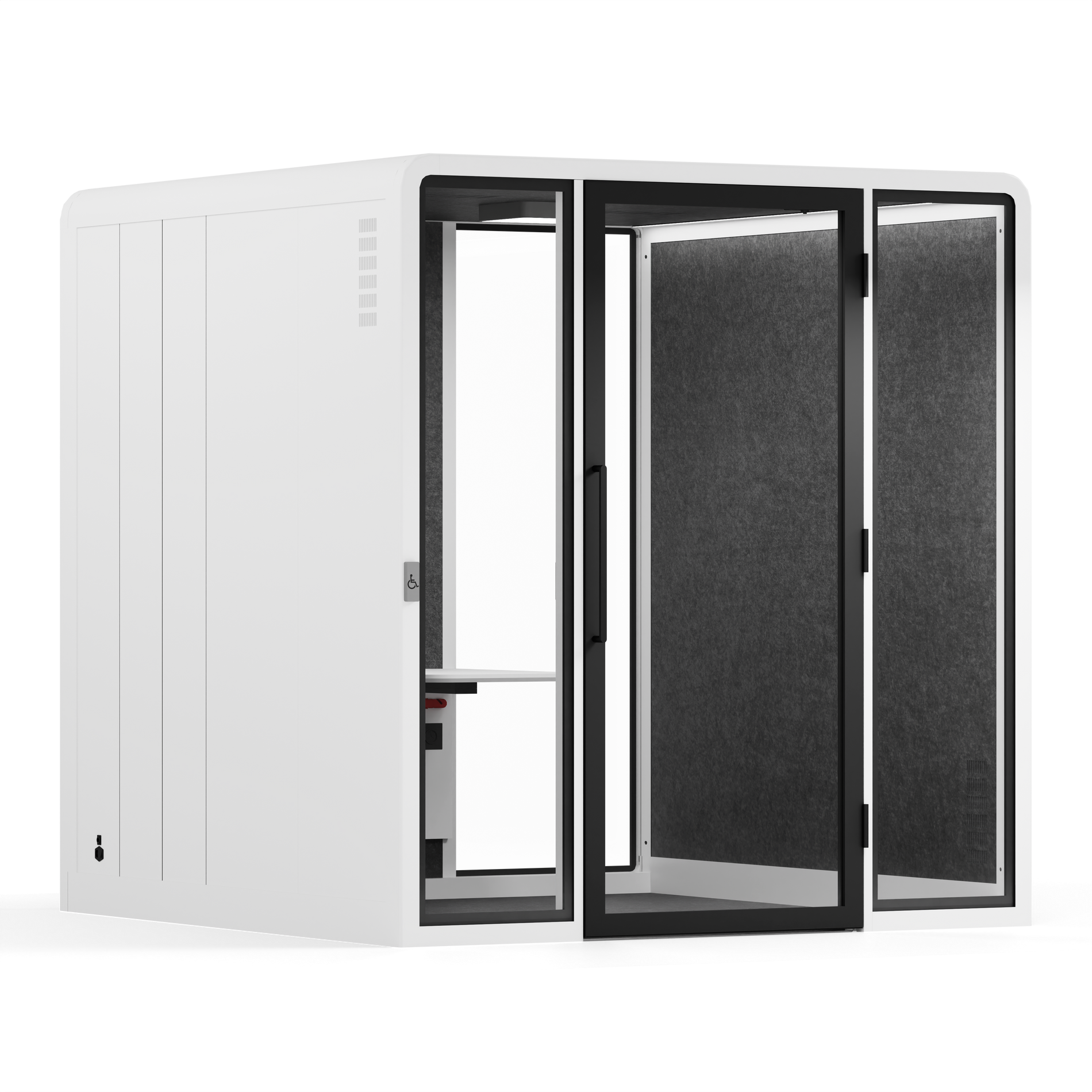 Cabina de Reuniones Acceso - XL White / '+2 Sillas de oficina