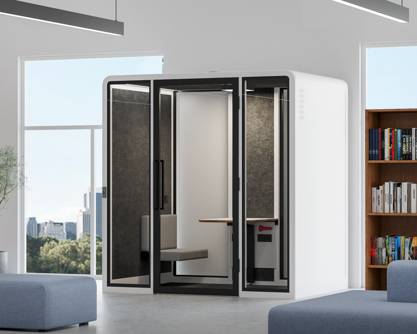 Complex Controlbooth Access Meeting Booth - Soundproof Pod | Soundbox Store
