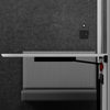 Accessible large meeting booth by Soundbox Store – wide-angle interior showing wheelchair turning space and conference table