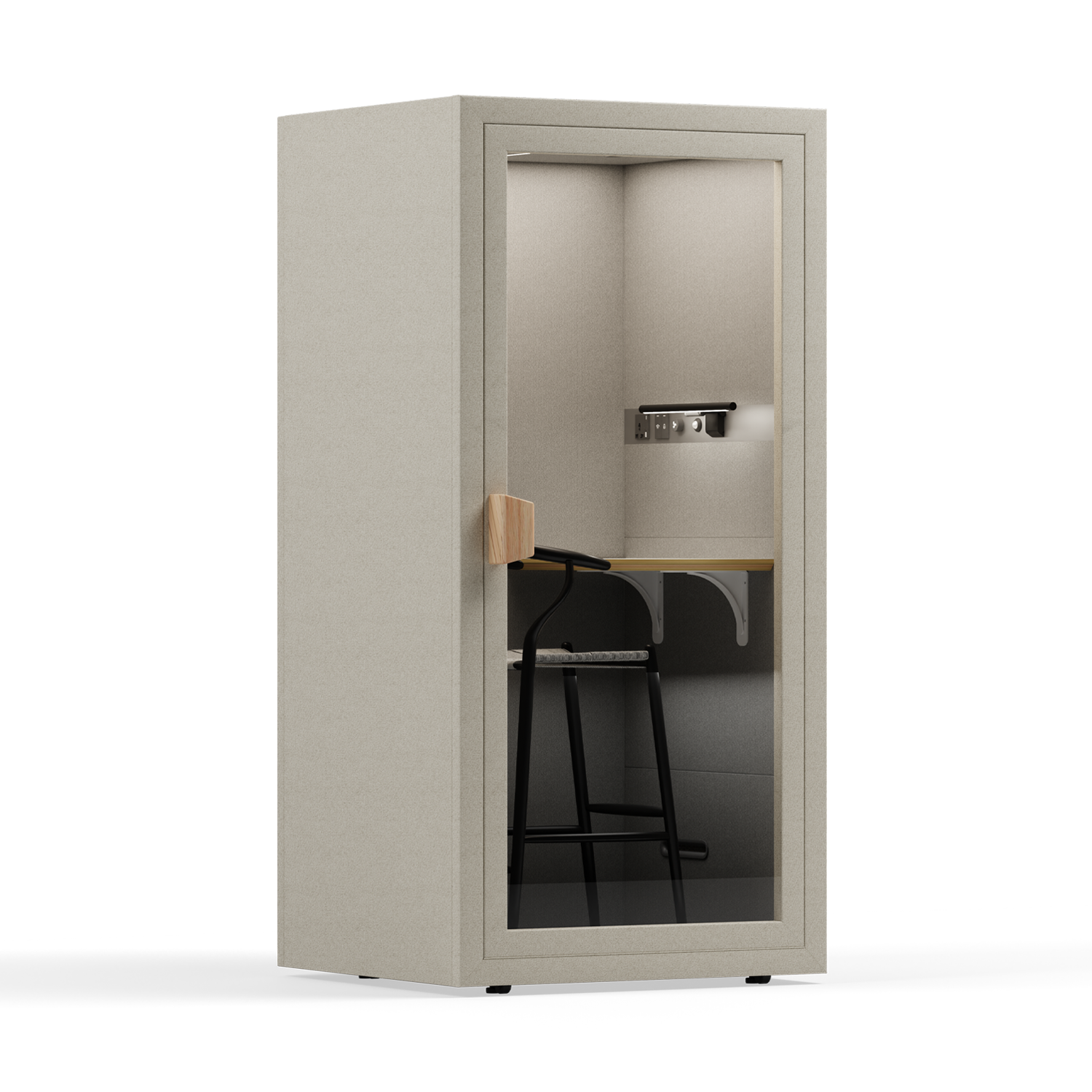 Office Phone Booth Folio - StaandFolio Beige / Furniture Set 2