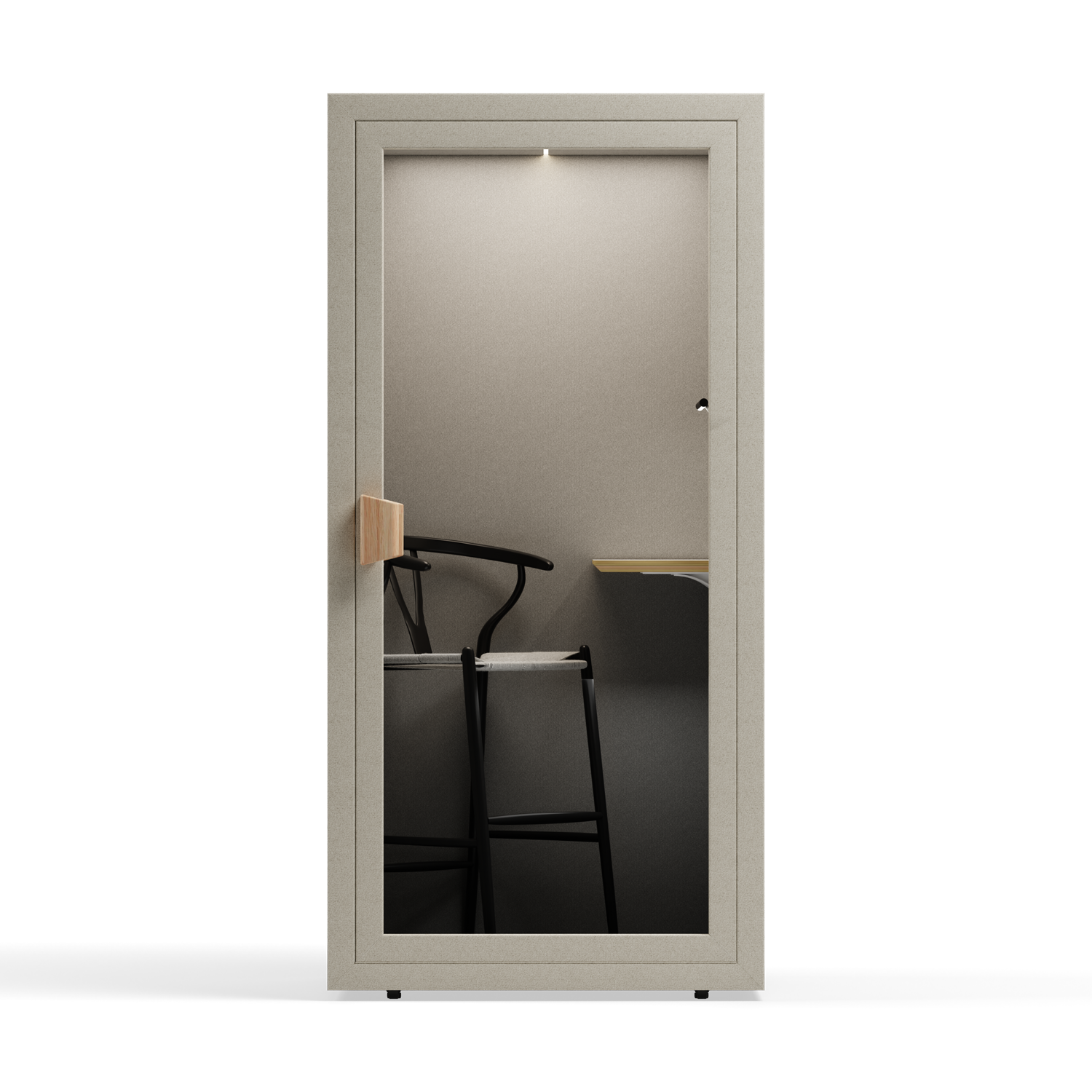 Folio Cabina de Oficina para Una Persona - De PieFolio Beige / Furniture Set 2