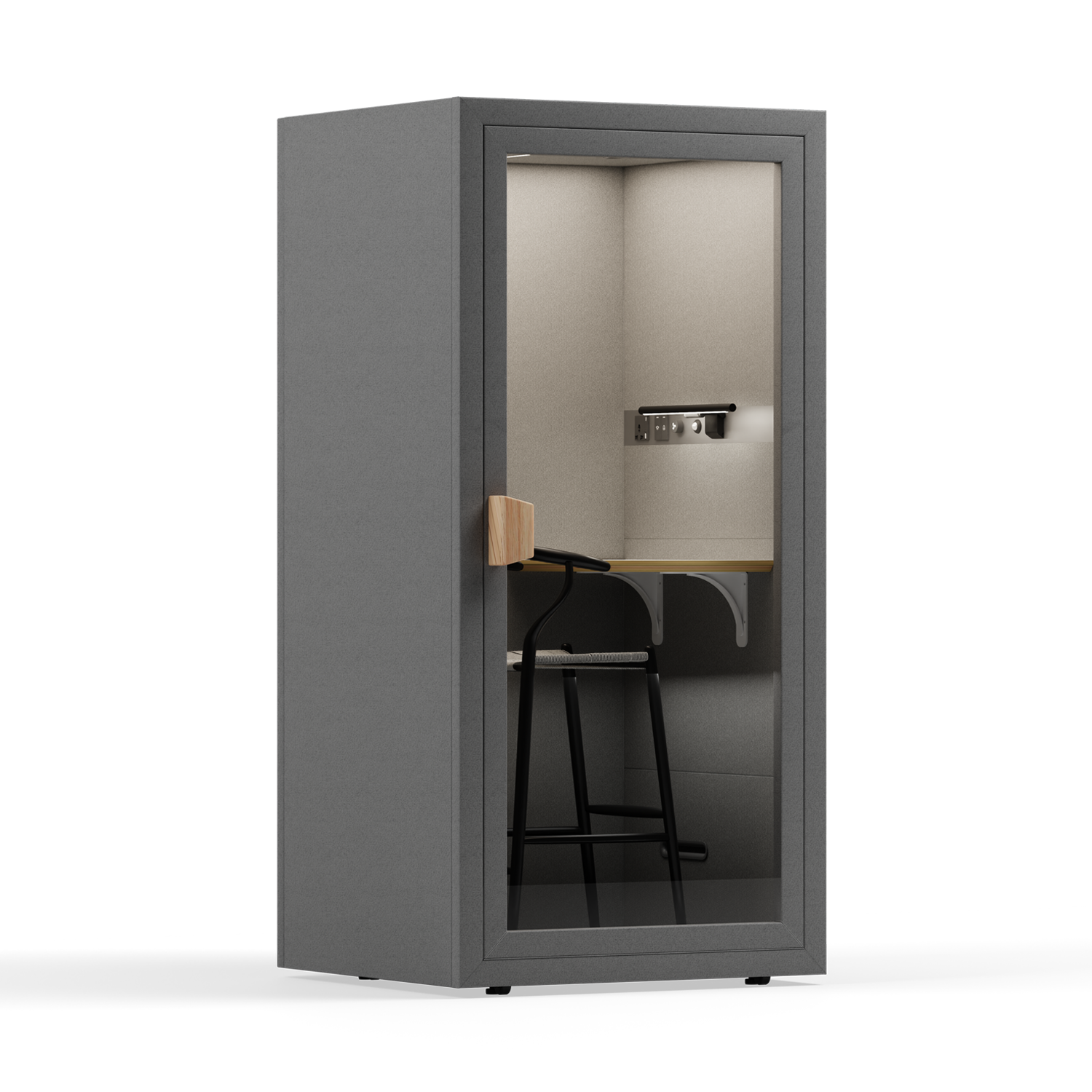 Office Phone PodFolio Dark Grey / Furniture Set 2