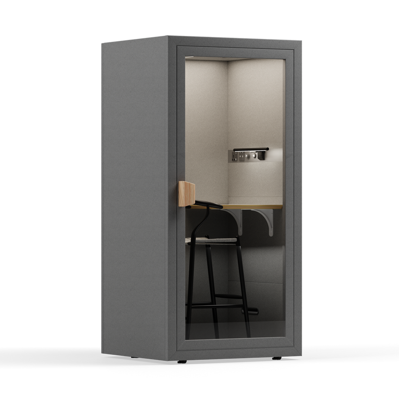 Folio Stand Up Soundproof Phone BoothFolio Dark Grey / Furniture Set 1