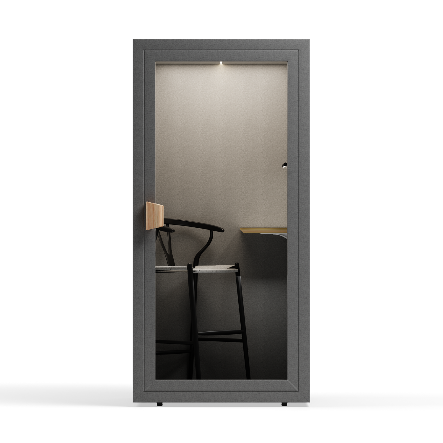 Folio Cabina de Oficina para Una Persona - De PieFolio Dark Grey / Furniture Set 2