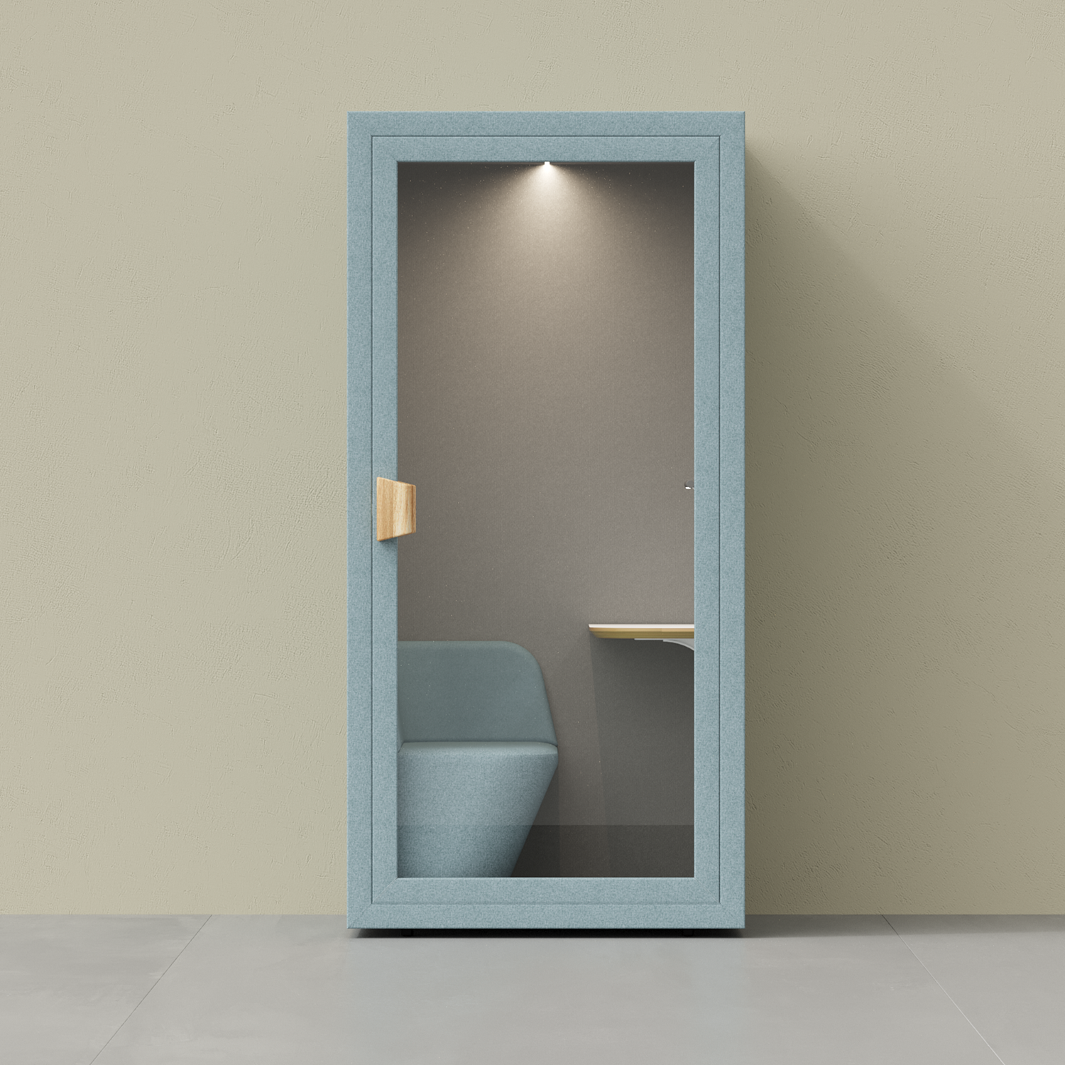 Soundproof Seated Folio Phone Booth