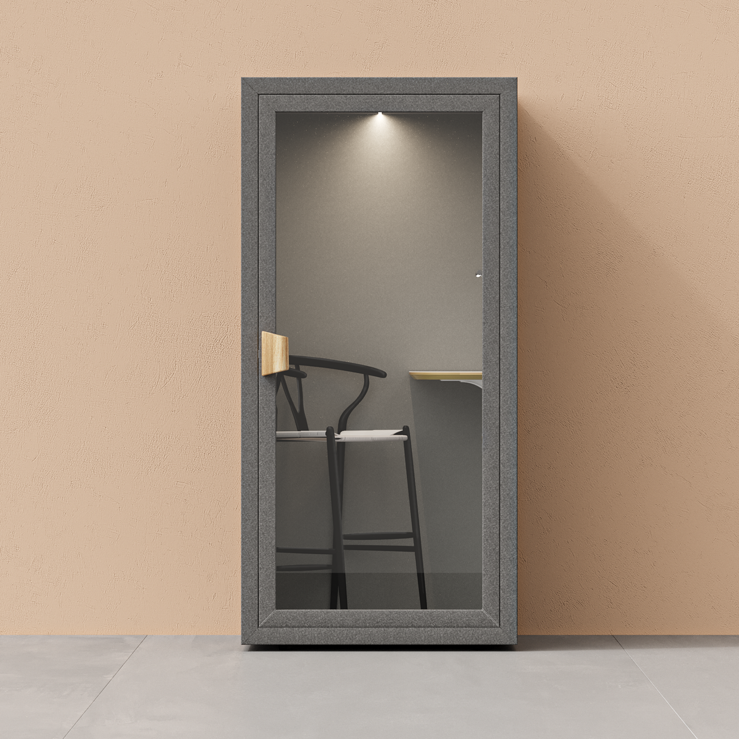 Folio Cabina de Oficina para Una Persona - De PieFolio Dark Grey / Furniture Set 2