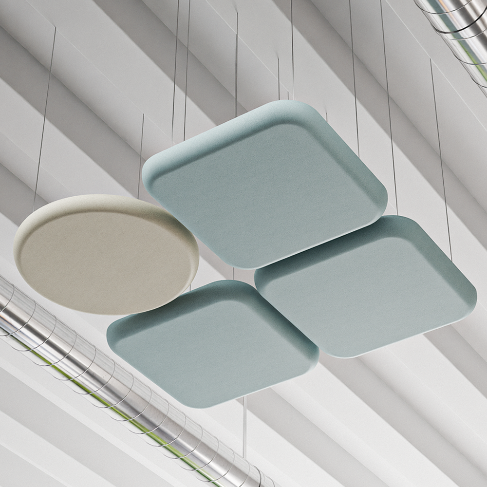 Folio Geometric Acoustic - Ceiling PanelBeige / Round / 60cm by 60cm