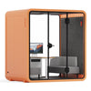 Quell - Coworker - 3-4 Meeting Booth acoustic sound pod Sound Booth Store Orange Dark Grey Delux