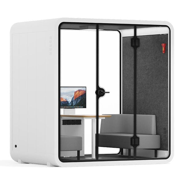 3D - Test Booth acoustic sound pod Sound Booth Store White Dark Grey Delux