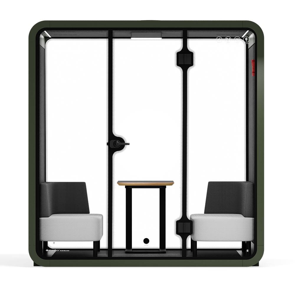 Quell - Coworker - 4 persoons vergadercabineWit / Donkergrijs / Luxe
