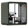 Quell - Coworker - 3-4 Meeting Booth acoustic sound pod Sound Booth Store Dark Green Dark Grey Delux