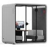 Quell - Coworker - 4 Person Meeting Booth acoustic sound pod Sound Booth Store Light Grey Dark Grey Delux