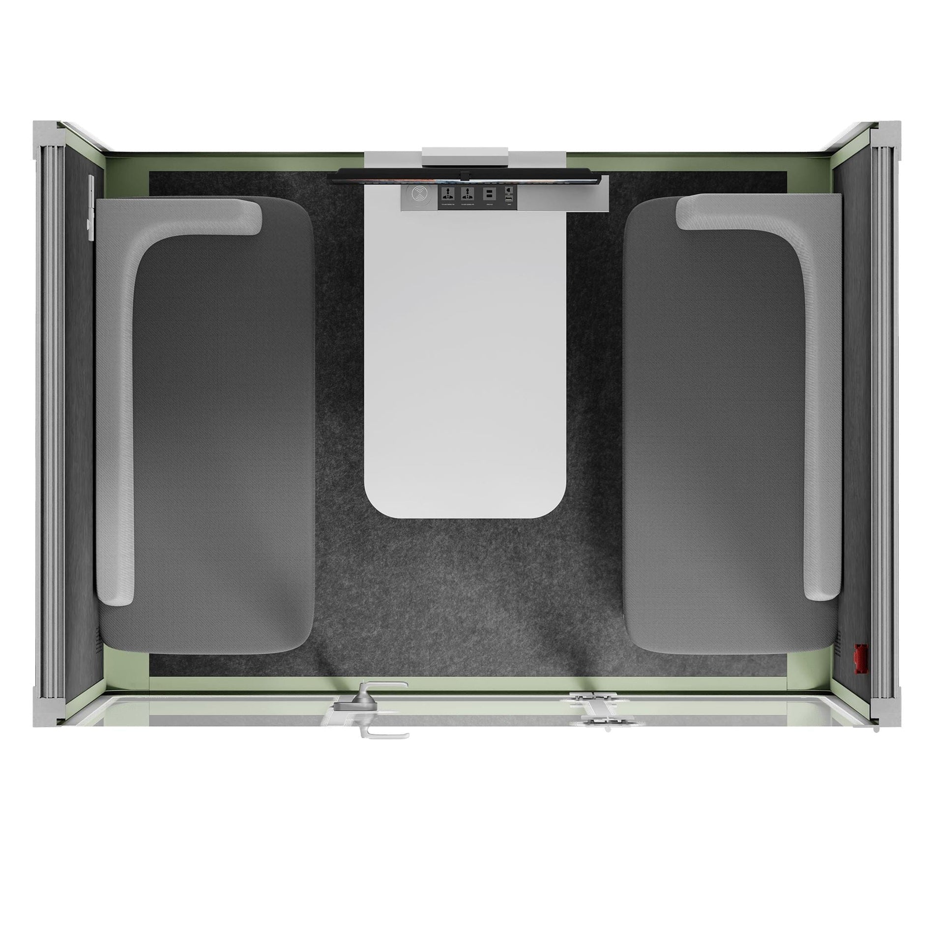 Quell - Coworker - 4 persoons vergadercabineWit / Donkergrijs / Luxe