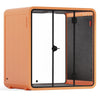 Quell - Coworker - 4 Person Meeting Booth acoustic sound pod Sound Booth Store Orange Dark Grey No Furniture