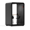 Quell - CoWorker - 1-2 Person Pod Sound Booth Sound Booth Store Black Dark Gray Dual Zoom Room + Device Shelf + 2 Barstools