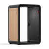 Office Phone Booth Quell 2-person by Soundbox Store – light grey pod installed between open-plan desks in a busy office