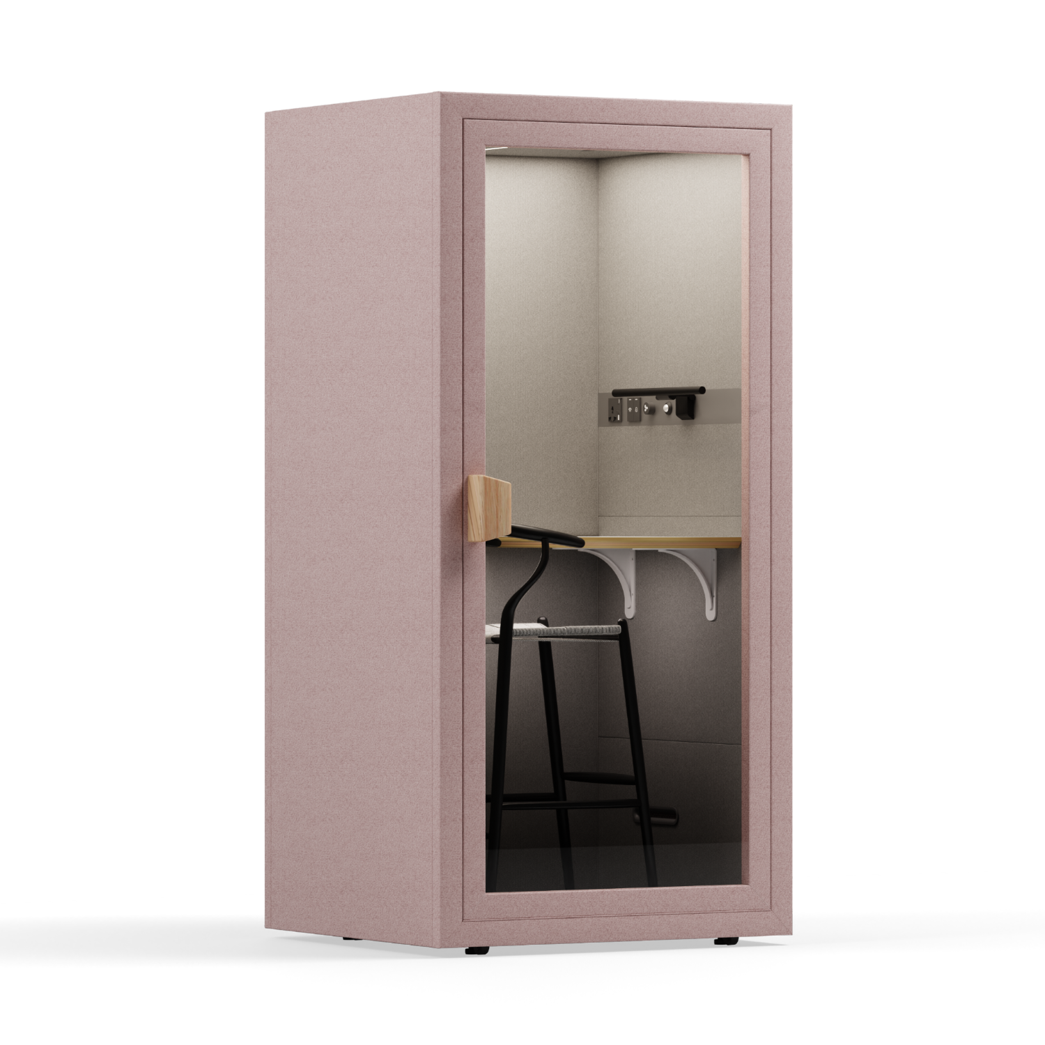 Office Phone Booth Folio - Stand UpFolio Blush / Furniture Set 2