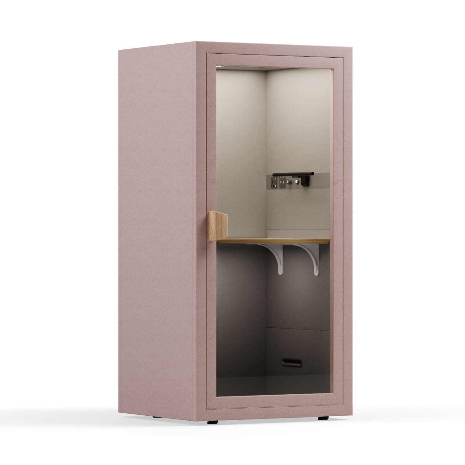 Folio Einzelbüro-Telefonbox - StehendFolio Blush / Furniture Set 1