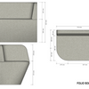 Folio Solo Booth Sofa – dimensions