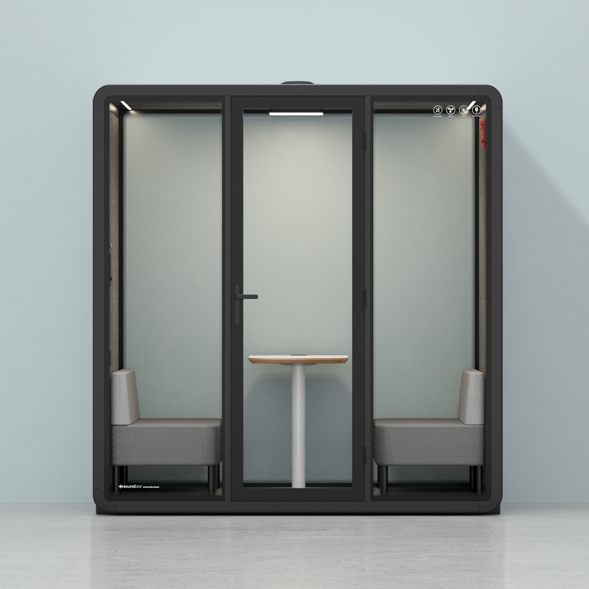 Quell Demi PlusCharcoal / Dark Grey / Furniture Set 1