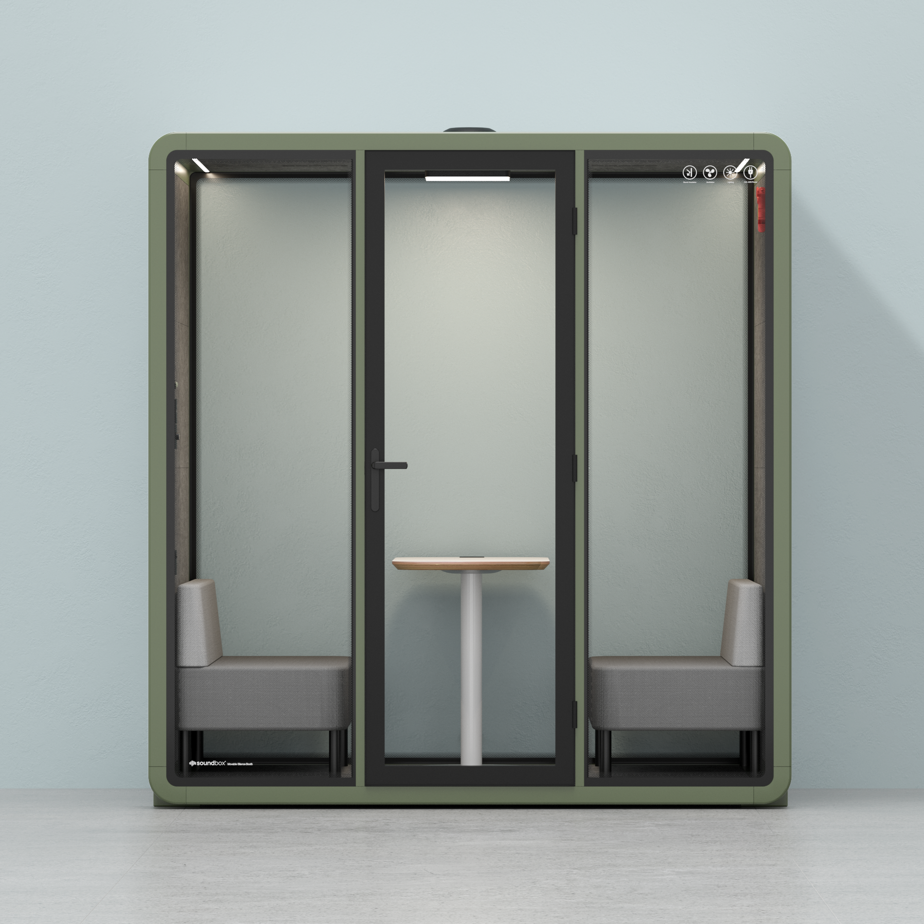 Quell Demi PlusGreen / Dark Grey / Furniture Set 1