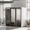 White Quell 2-Person Office Phone Booth by Soundbox Store – soundproof workspace with ergonomic design for private calls