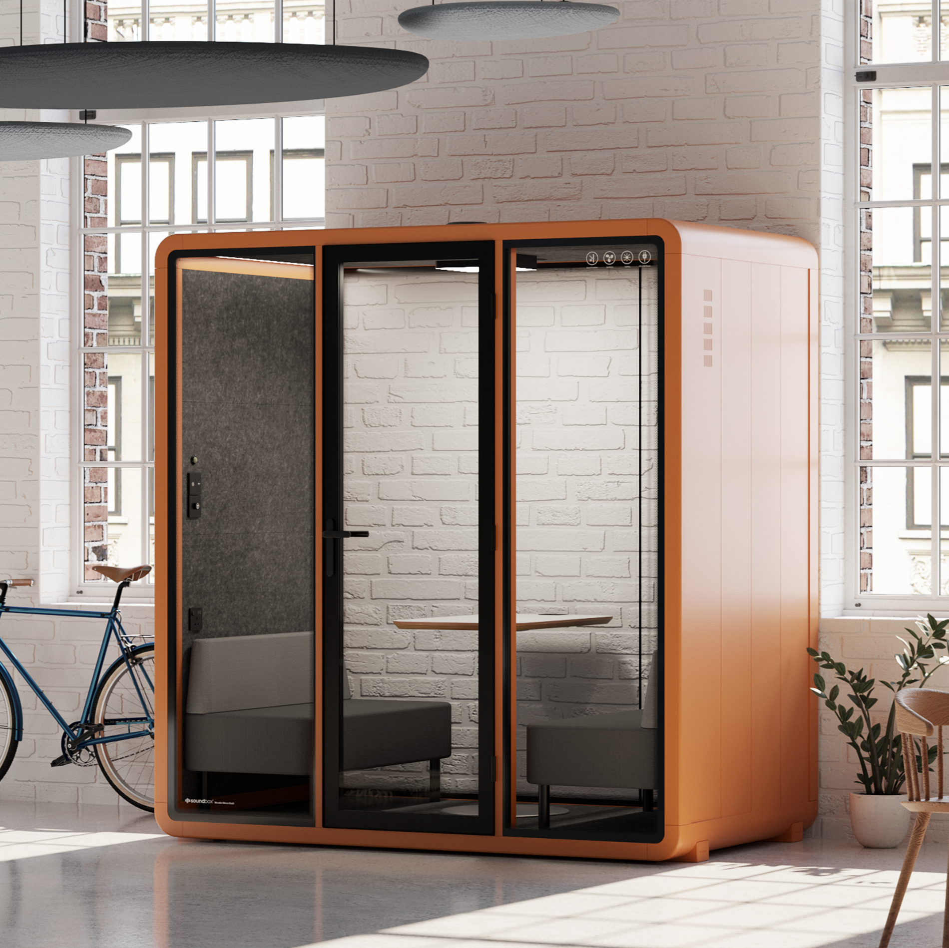 Quell Demi PlusOrange / Dark Grey / Furniture Set 1