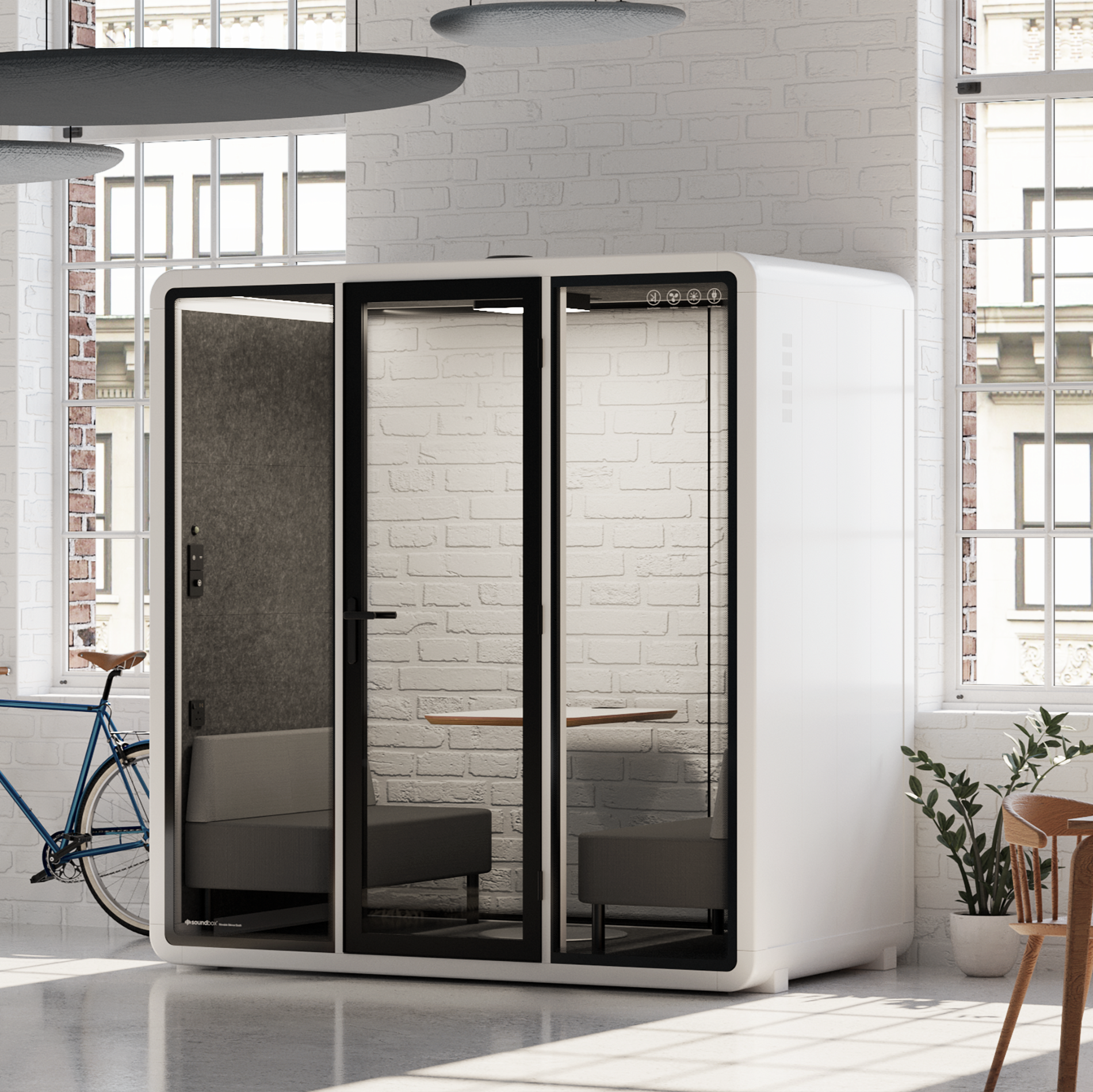 Quell Demi PlusWhite / Dark Grey / No Furniture