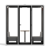 White Quell 2-Person Office Phone Booth by Soundbox Store – soundproof workspace with ergonomic design for private calls