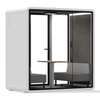 White Quell 2-Person Office Phone Booth by Soundbox Store – soundproof workspace with ergonomic design for private calls