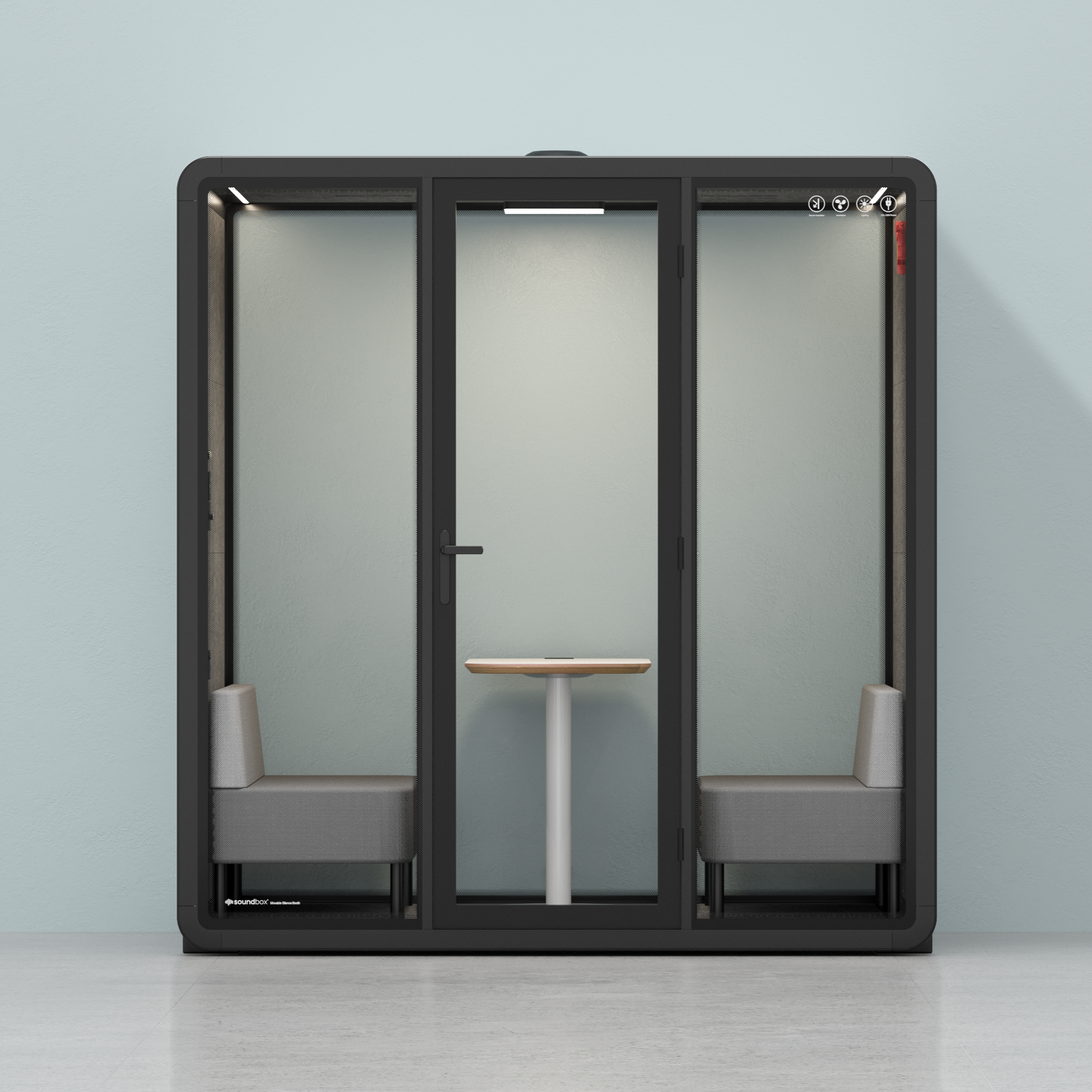 Quell Demi PlusWooden / Dark Grey / Furniture Set 1