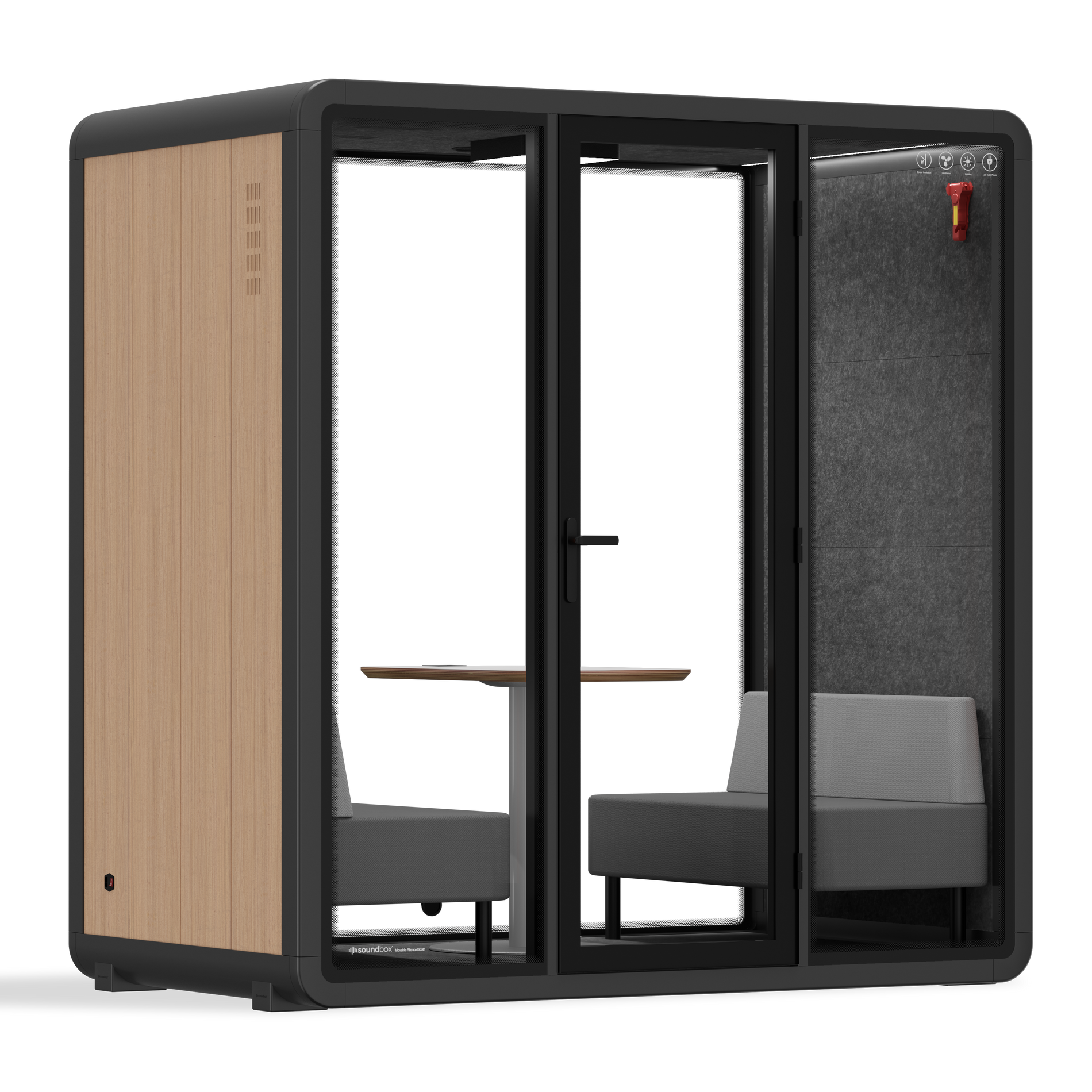 Quell Demi PlusWooden / Dark Grey / Furniture Set 1
