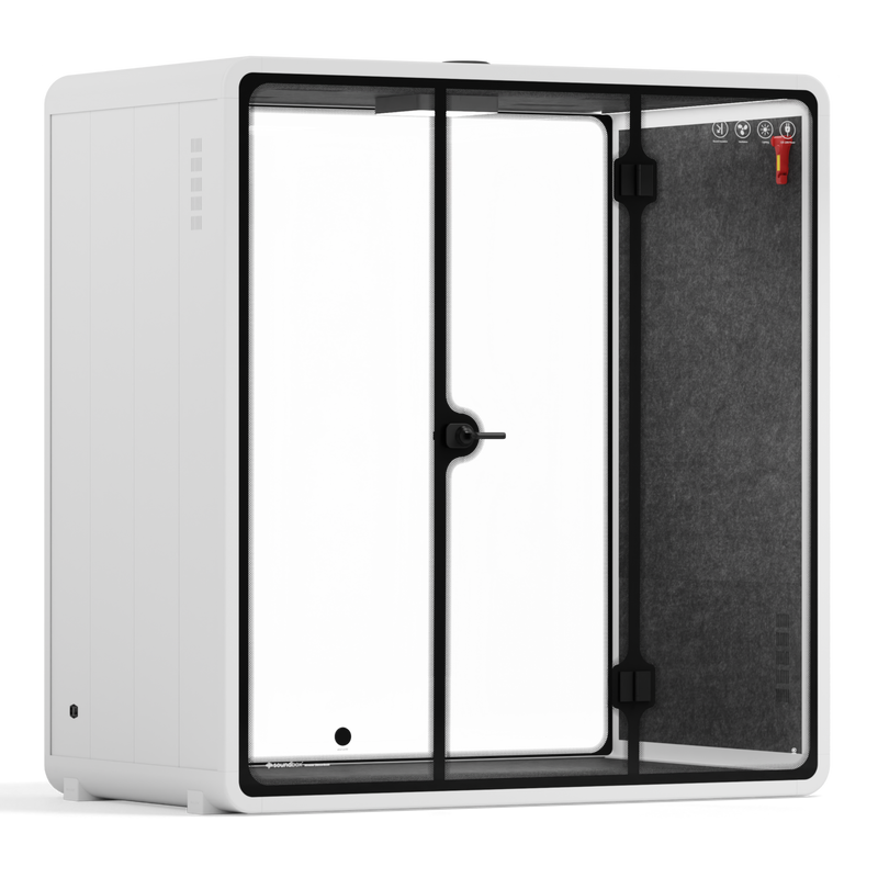 Quell Demi Booth 2+Wit / Donkergrijs / Geen meubilair