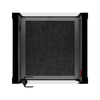 Office Pod Quell Flex by Soundbox Store – warm LED mood lighting illuminating the interior in an evening office setting