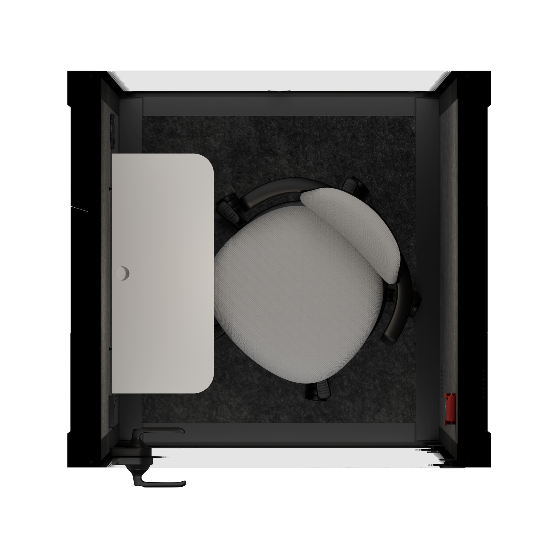 Office Pod Quell FlexWhite / Dark Grey / With Furniture