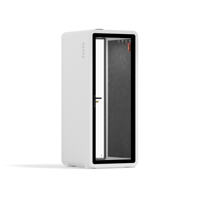 Office Pod Quell+ AcousticWhite / No Furniture / Dark Grey