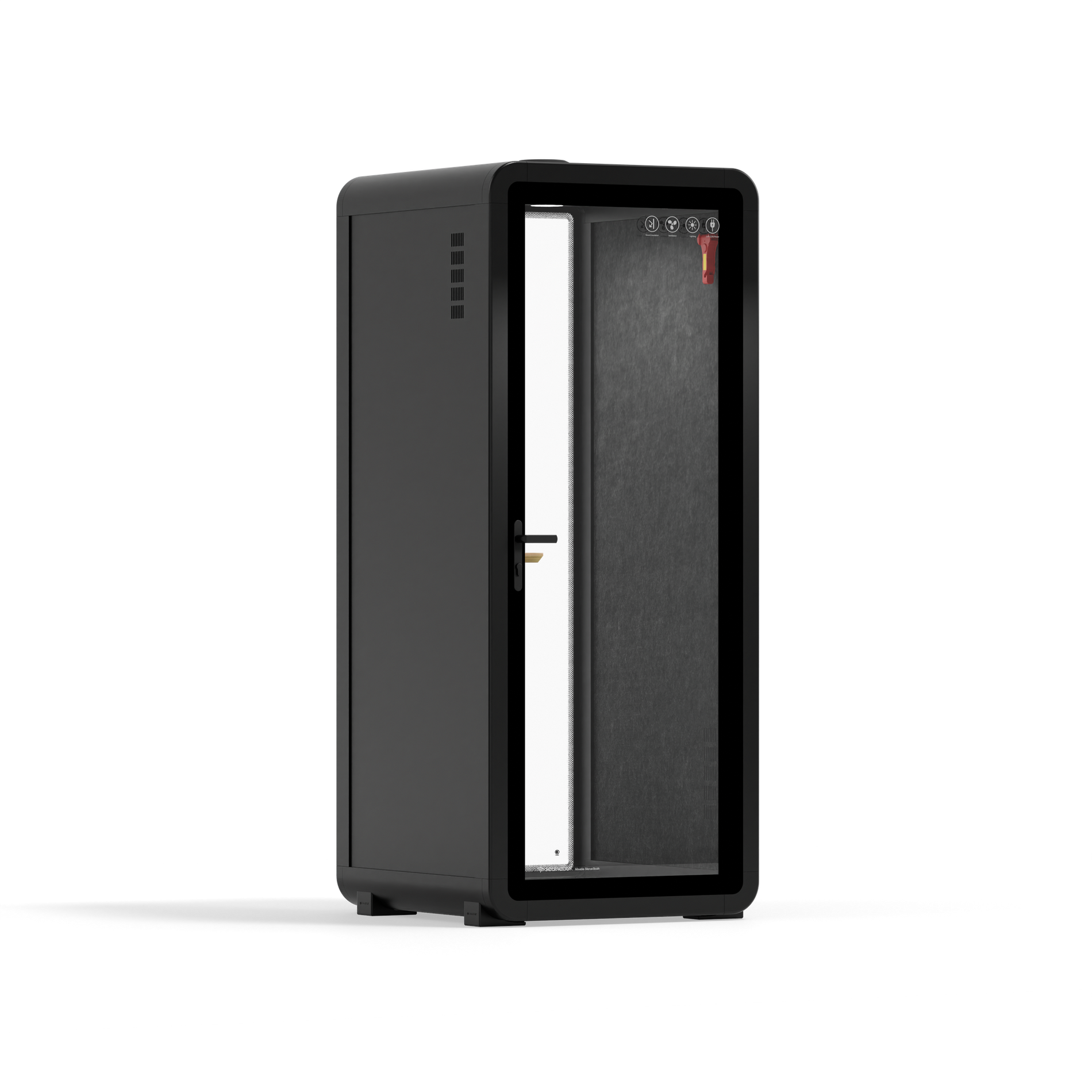 Office Pod Quell+ AcousticCharcoal / No Furniture / Dark Grey
