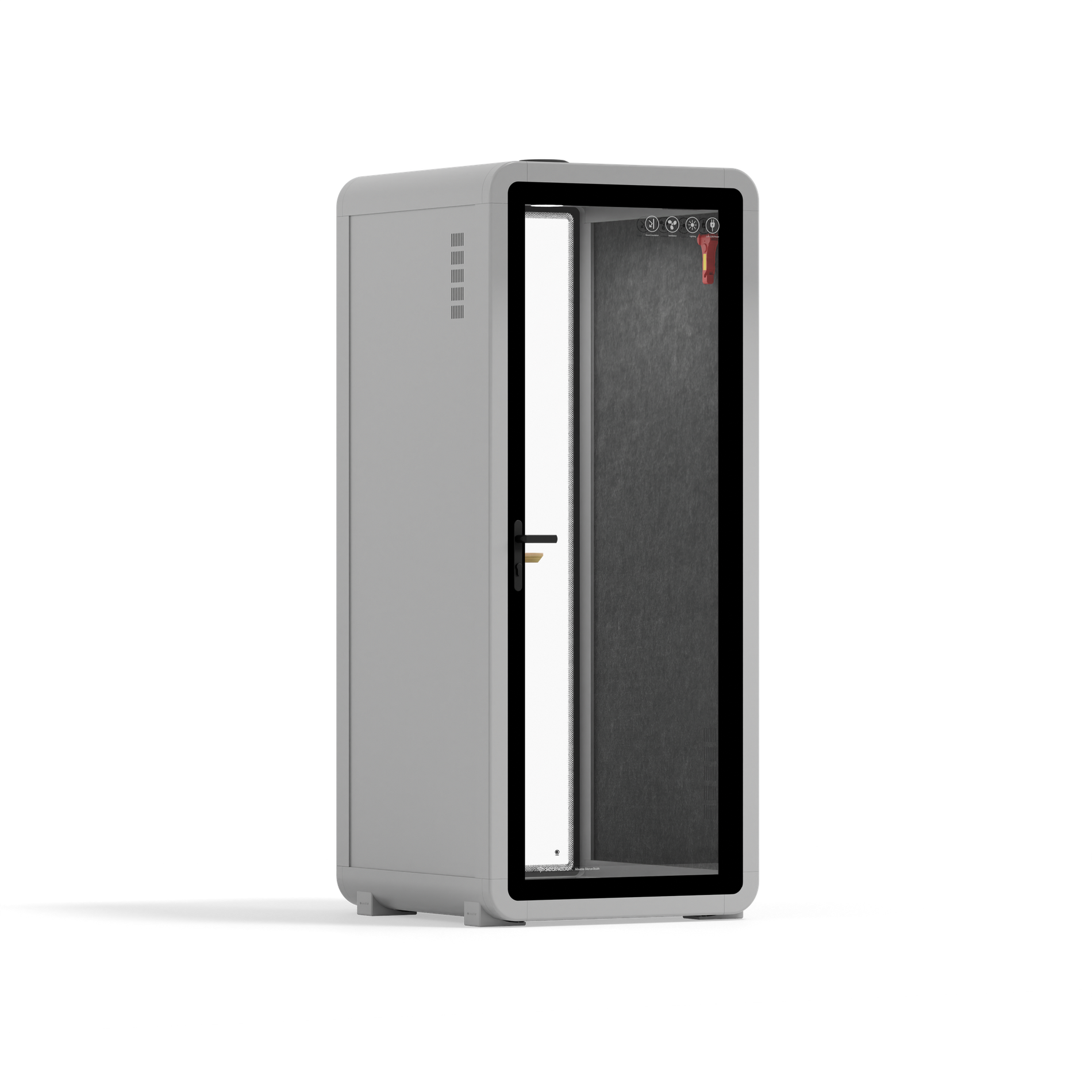 Office Pod Quell+ AcousticLight Grey / No Furniture / Dark Grey