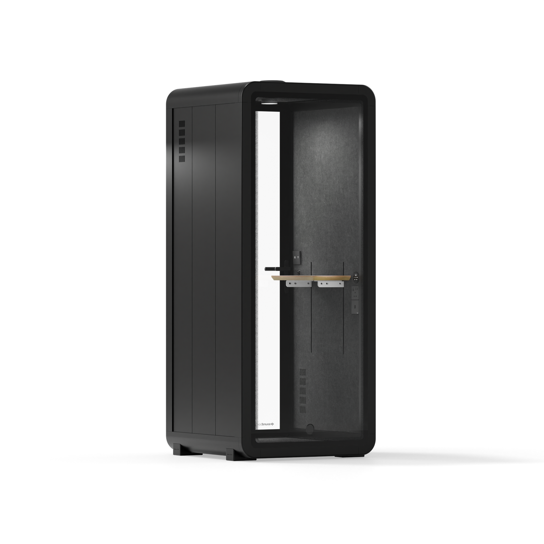 Office Pod Quell+ AcousticCharcoal / No Furniture / Dark Grey