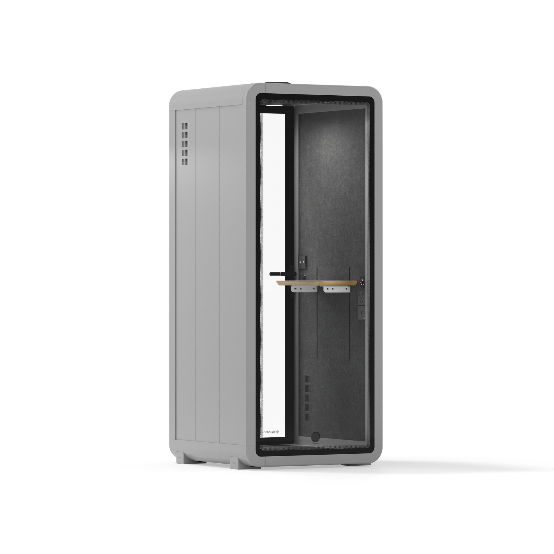 Office Pod Quell+ AcousticLight Grey / No Furniture / Dark Grey
