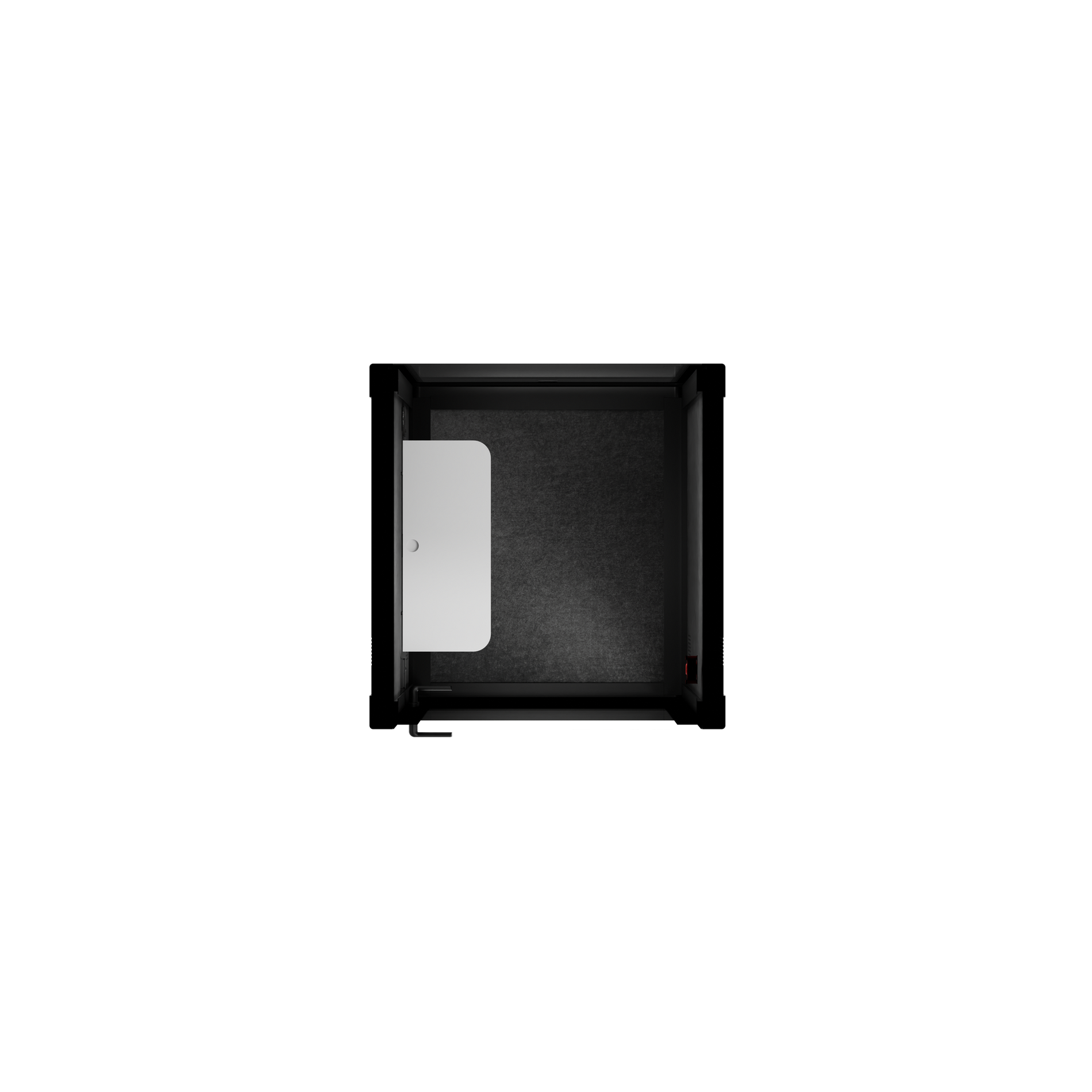 Office Pod Quell+ AcousticCharcoal / No Furniture / Dark Grey