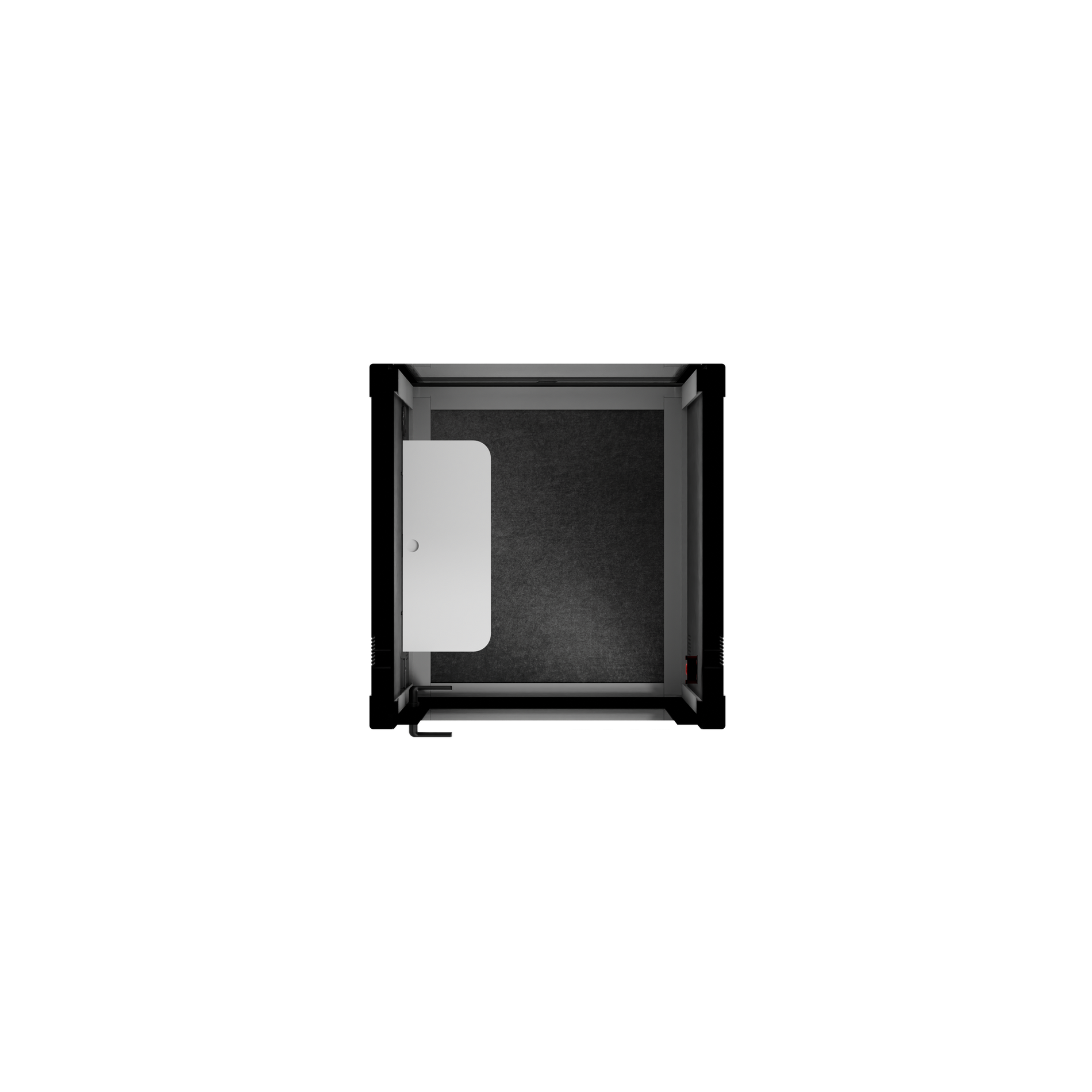 Office Pod Quell+ AcousticLight Grey / No Furniture / Dark Grey