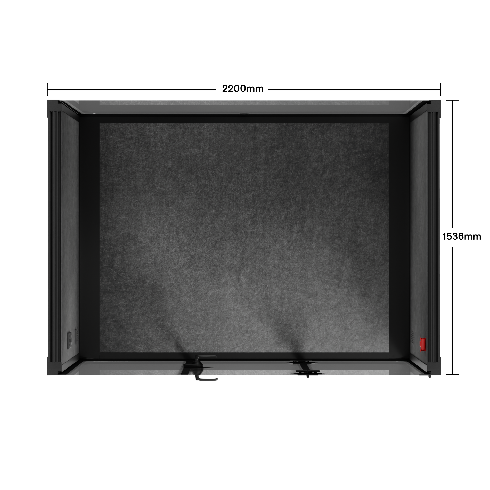 Kantoor Pod Quell - 4 PersoonCharcoal / Dark Grey / No Furniture