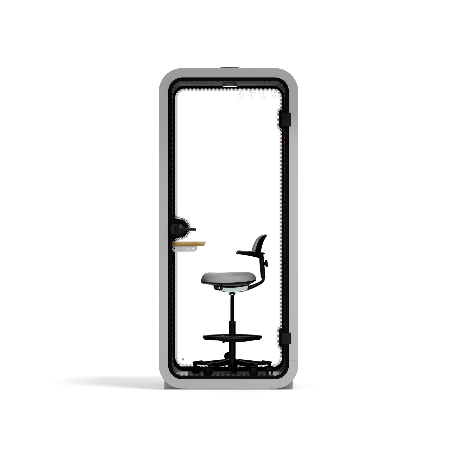 Office Pod Quell FlexLight Grey / Dark Grey / With Furniture