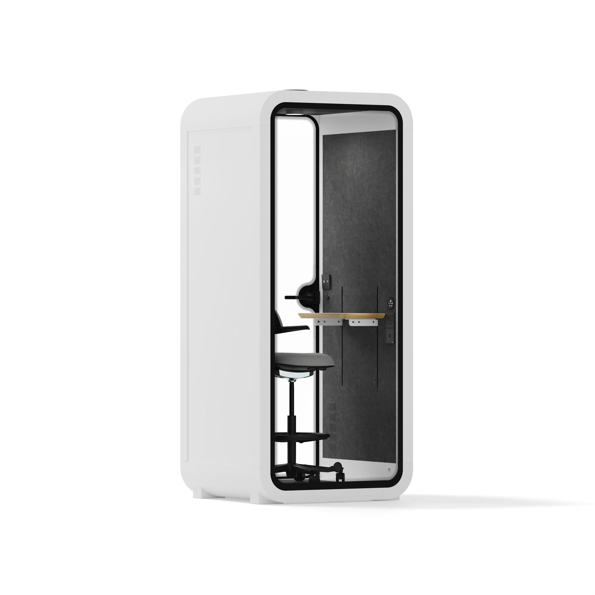 Office Pod Quell FlexWhite / Dark Grey / With Furniture