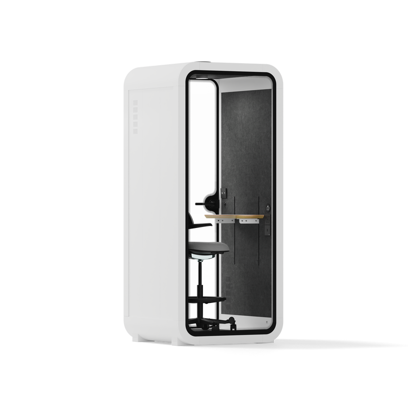 Office Pod Quell FlexWhite / Dark Grey / With Furniture