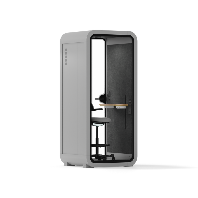 Office Pod Quell FlexLight Grey / Dark Grey / With Furniture