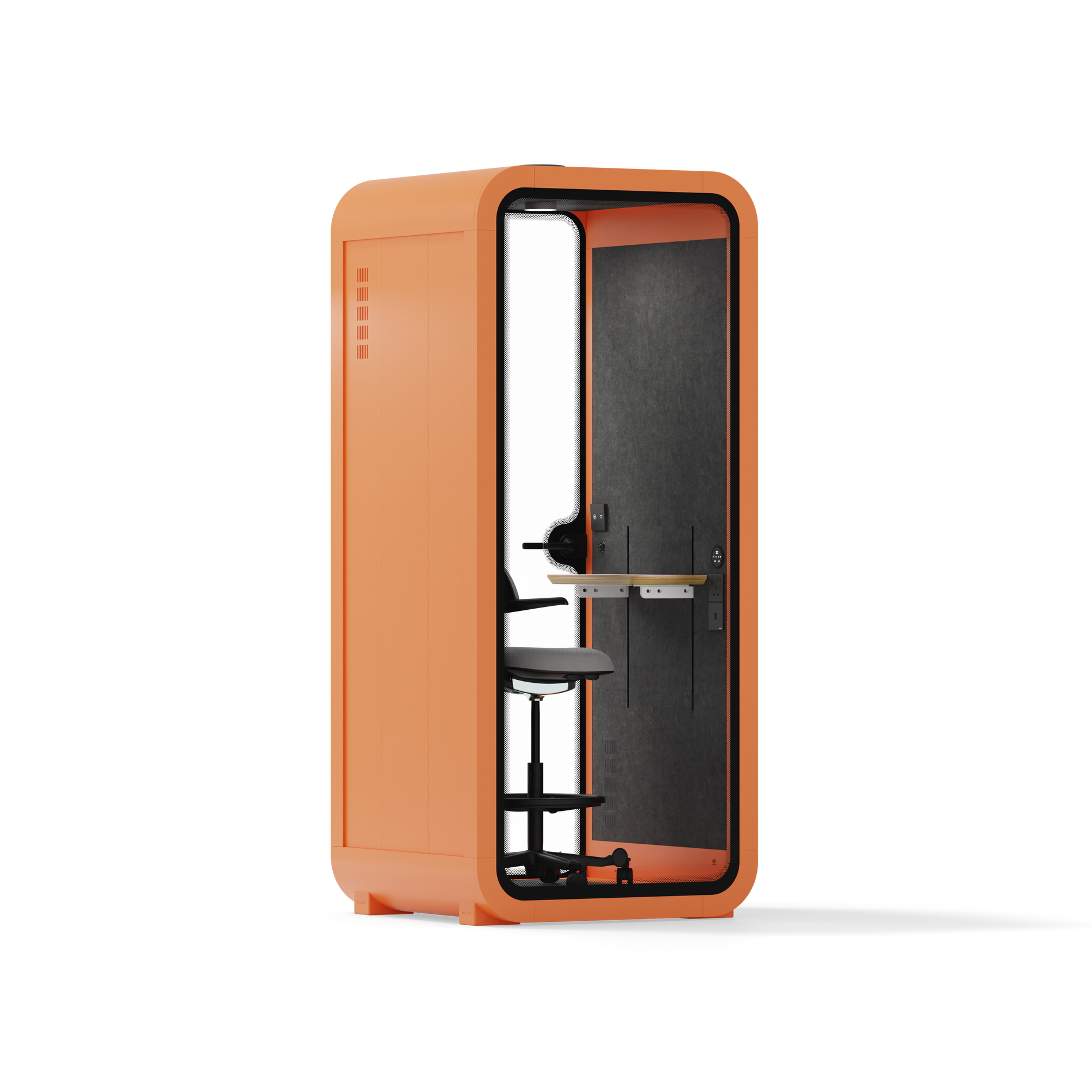 Office Pod Quell FlexOrange / Dark Grey / With Furniture